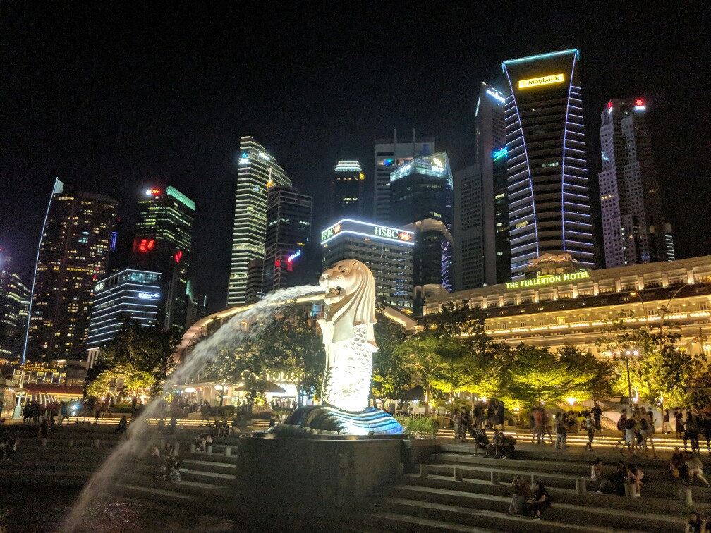 Le Merlion emblème de Singapour