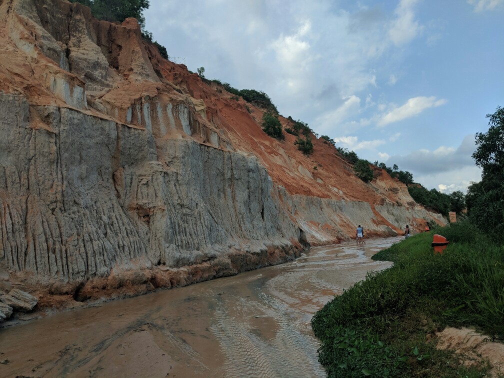 Courant d"eau du Fairy Stream à Mui Ne, Vietnam