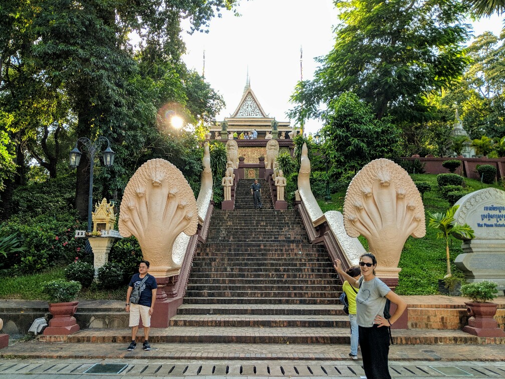 Temple de Wat Phnom à Phnom Penh, Cambodge