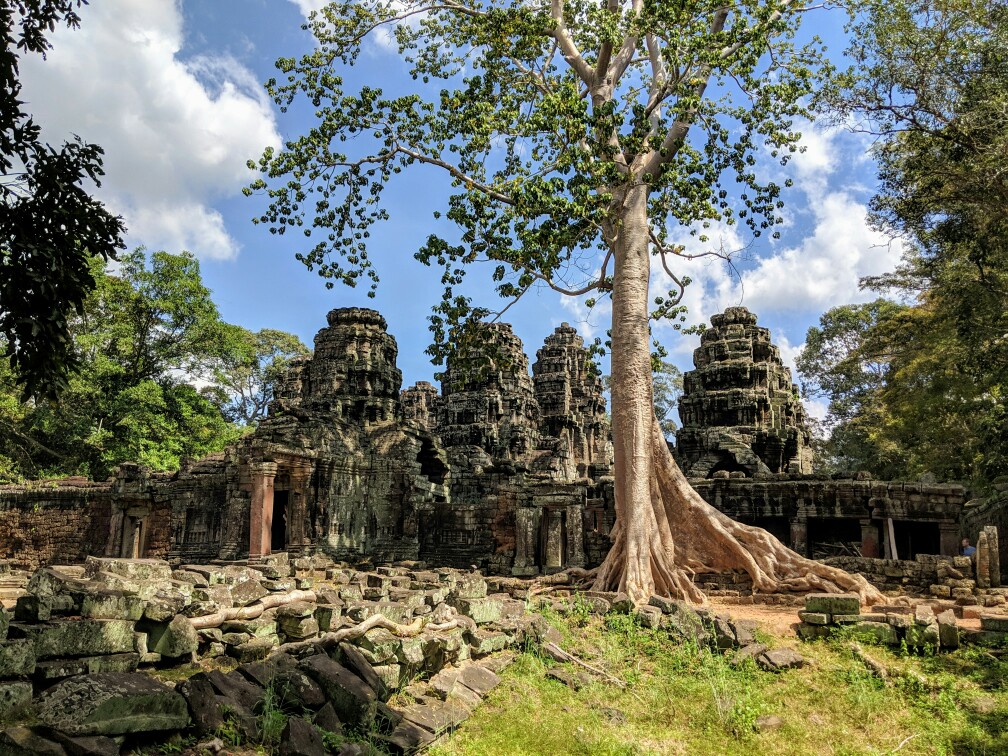 Entrée du temple Banteay Kdei, Cambodge