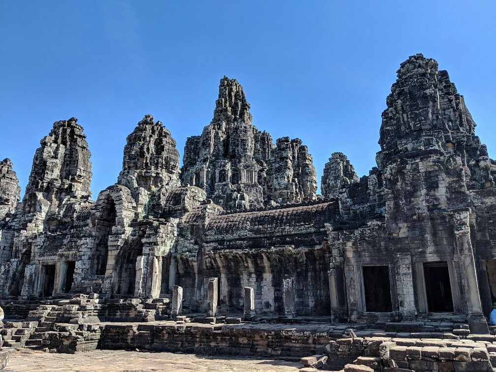 Vue d'ensemble du temple du Bayon, Cambodge
