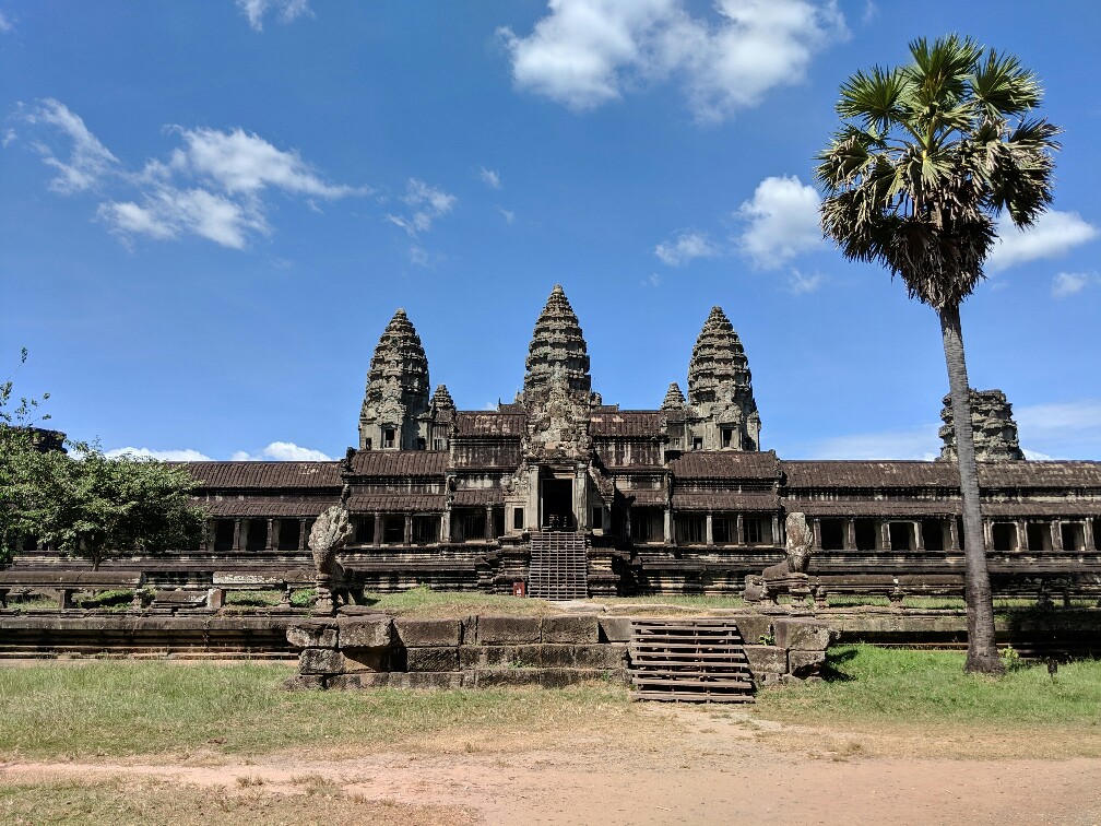 Entrée du temple d'Angkor Wat, Cambodge
