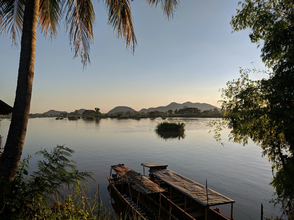 Vue sur le Mekong depuis Don Det, Laos