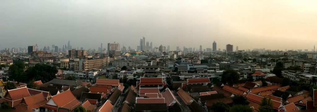 Panorama sur Bangkok depuis la Golden Mountain