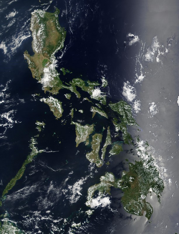 Vue satellite des Philippines