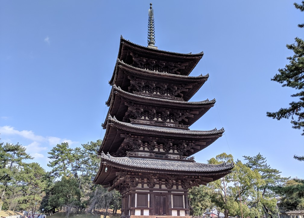Pagode Gojuno-Io à 5 étages à Nara au Japon