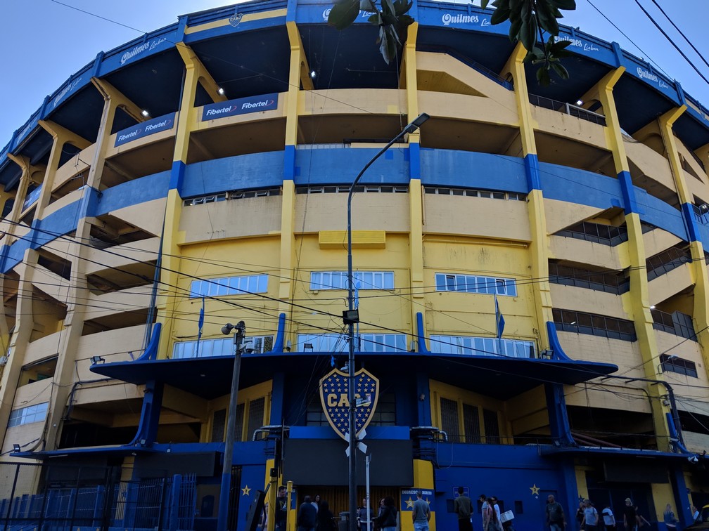 La Bombonera, grand stade bleu et jaune de Buenos Aires