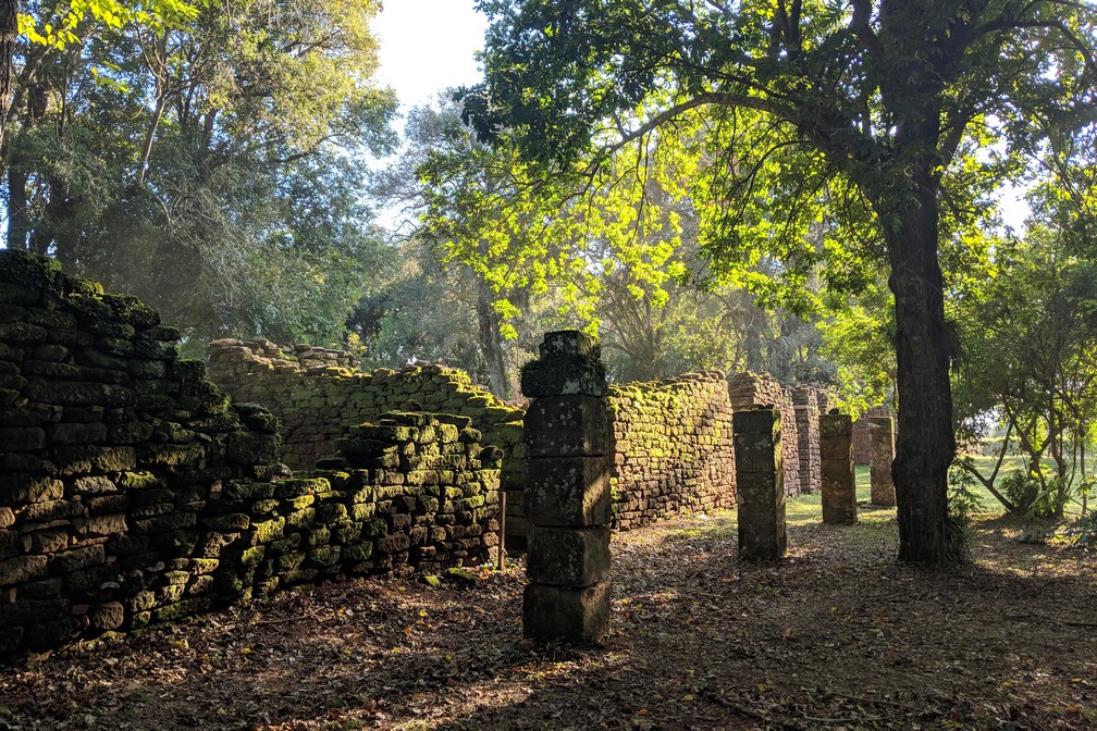 Ruines de la mission jésuite de San Ignacio Mini en Argentine