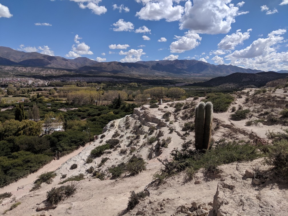 Point de vue sur la vallée de Humauaca depuis Peña Blanca