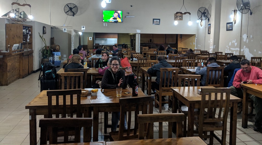 Salle à manger du restaurant La Revancha à Mendoza