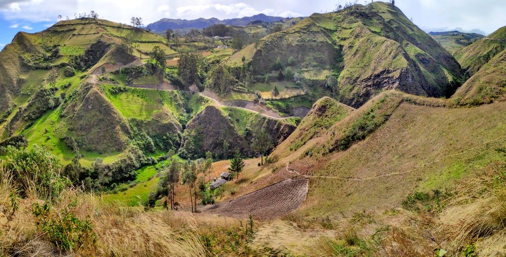 Panorama de la campagne Équatorienne entre Isinlivi et Chugchilan