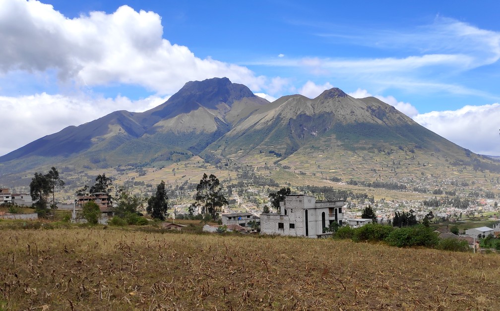 Vue sur la montagne Imbabura en Équateur 