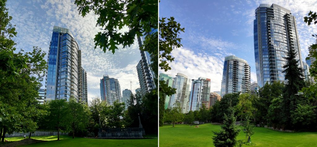 Parcs et grattes-ciel à Vancouver