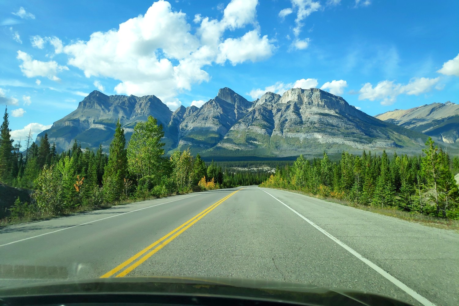 Route sur l’Icefields Parkway